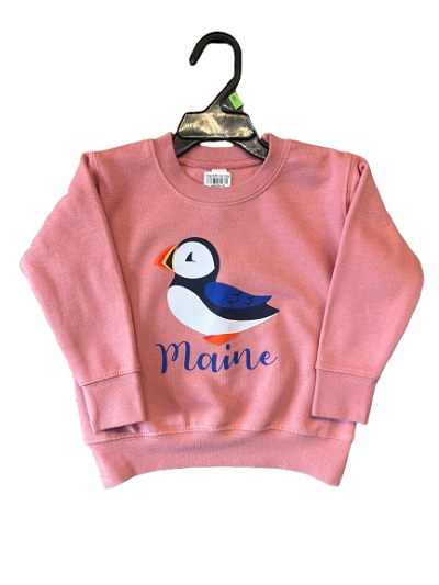 Youth Puffin Crewneck Sweatshirt Mauve 